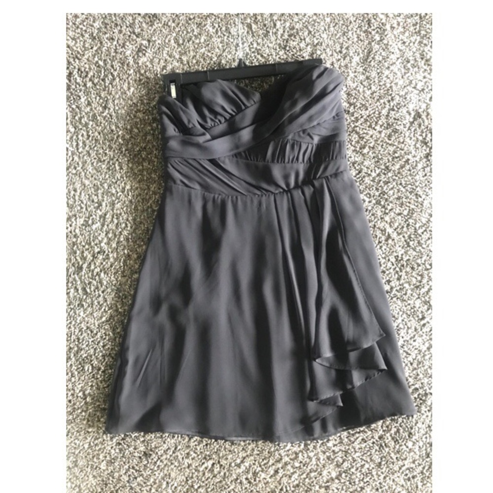 Charcoal bridesmaid dress